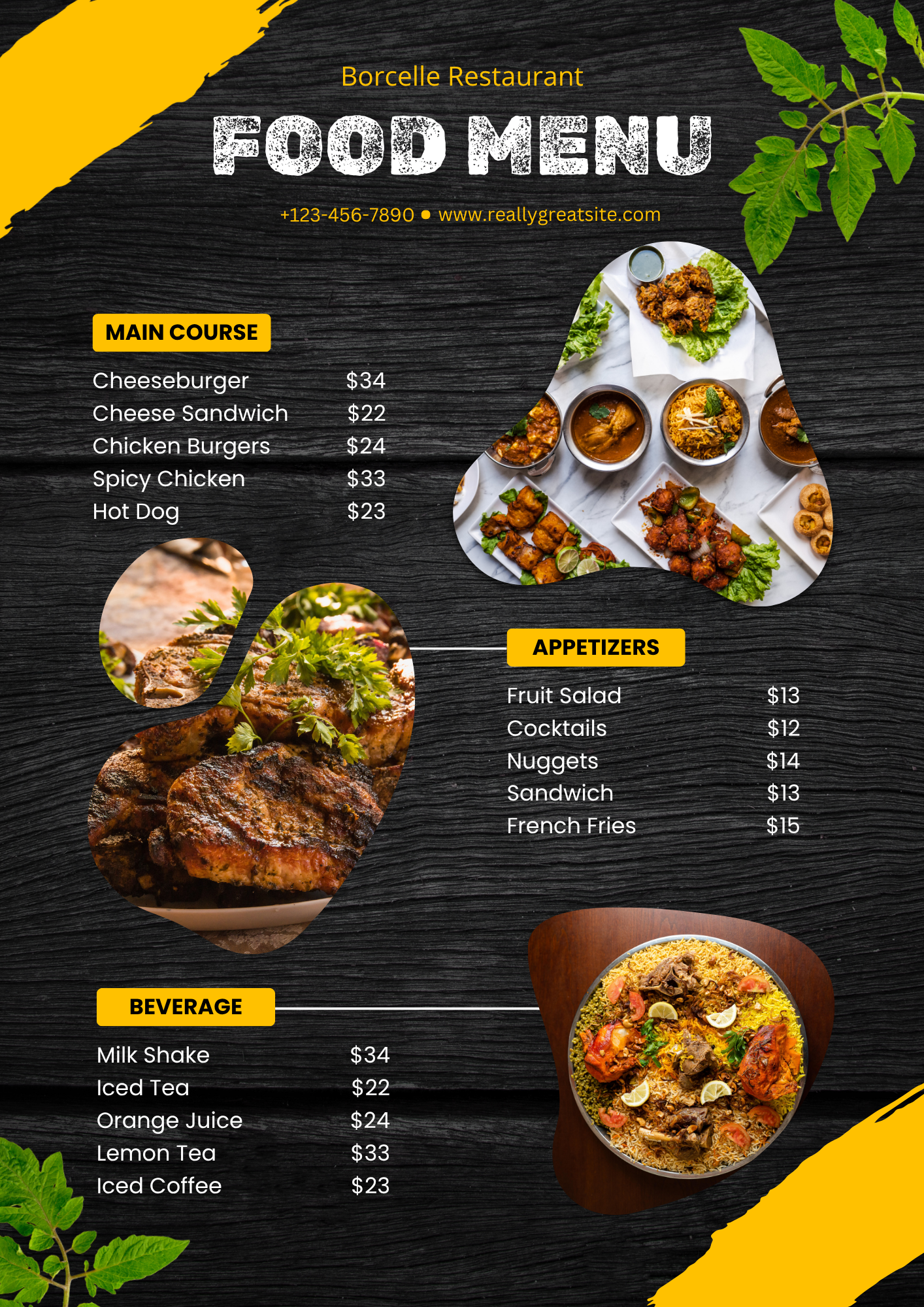 Menu Page 4